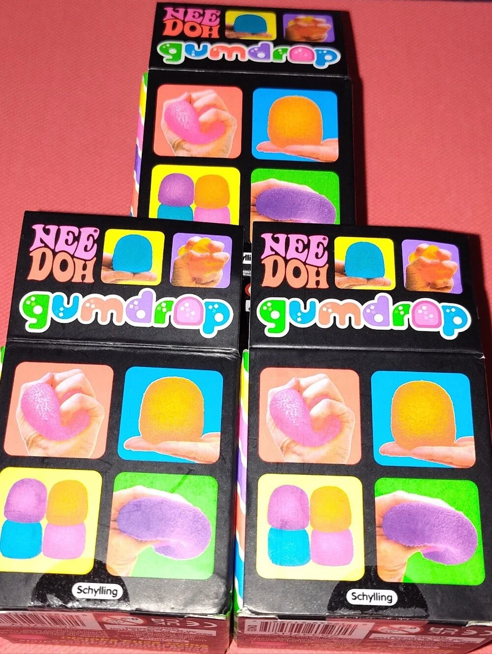 🔥 Needoh Gumdrop- 3pack               Pink, Purple, Orange - Picture 4 of 4